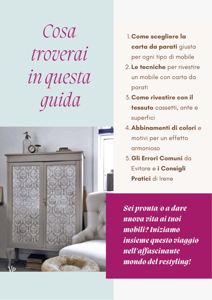 restyling con carta da parati, la guida di Irene